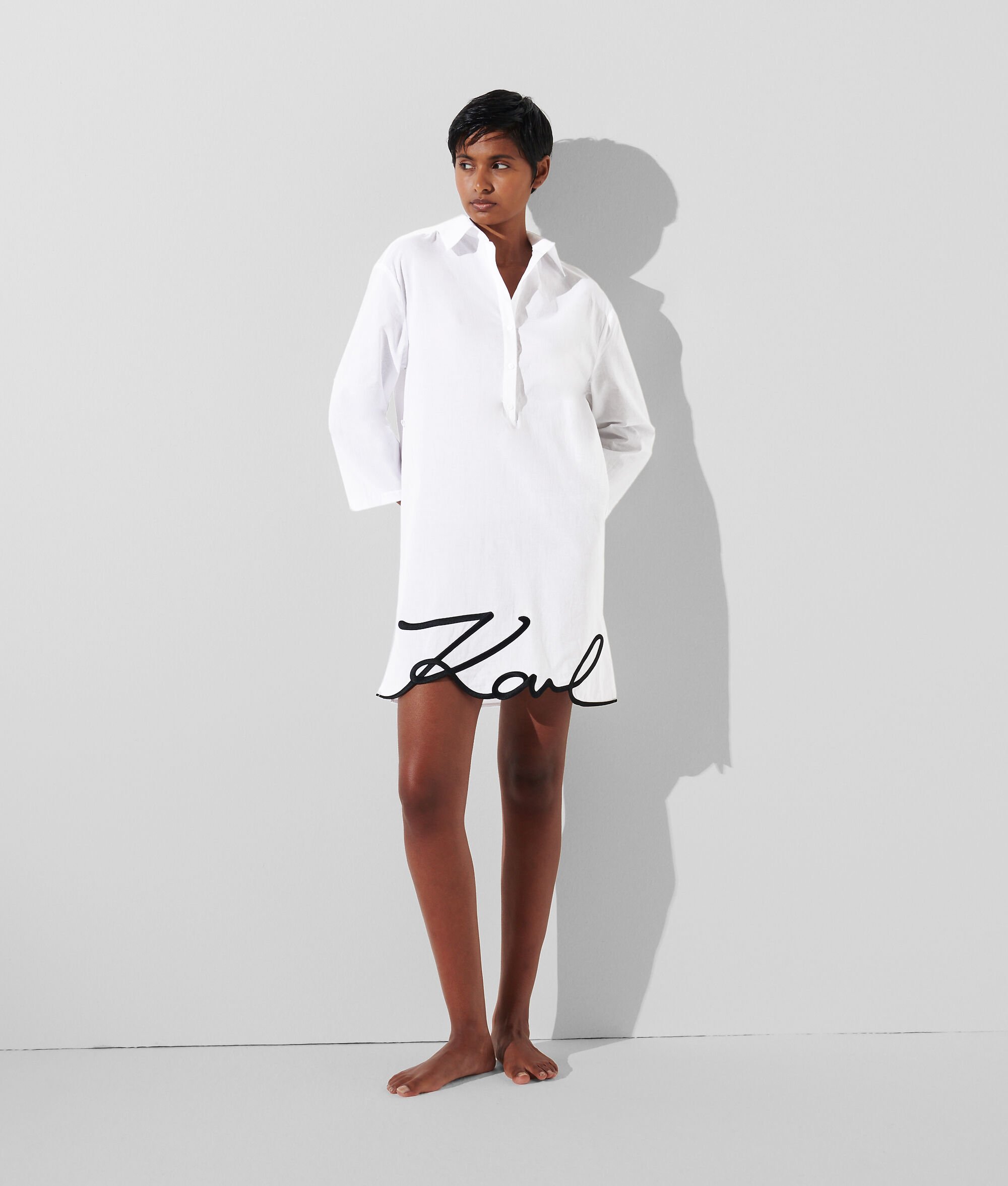 (image for) Customizable KARL SIGNATURE BEACH SHIRT DRESS